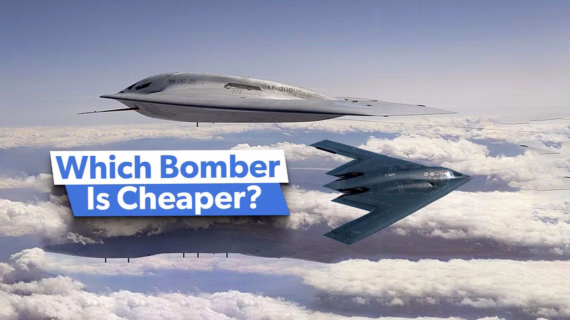 مقایسه قیمت بمب افکنهای پنهانکار آمریکایی B-21 Raider و B-2 Spirit