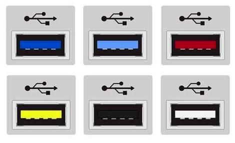 چرا رنگ برخی از پورتهای USB قرمز است؟