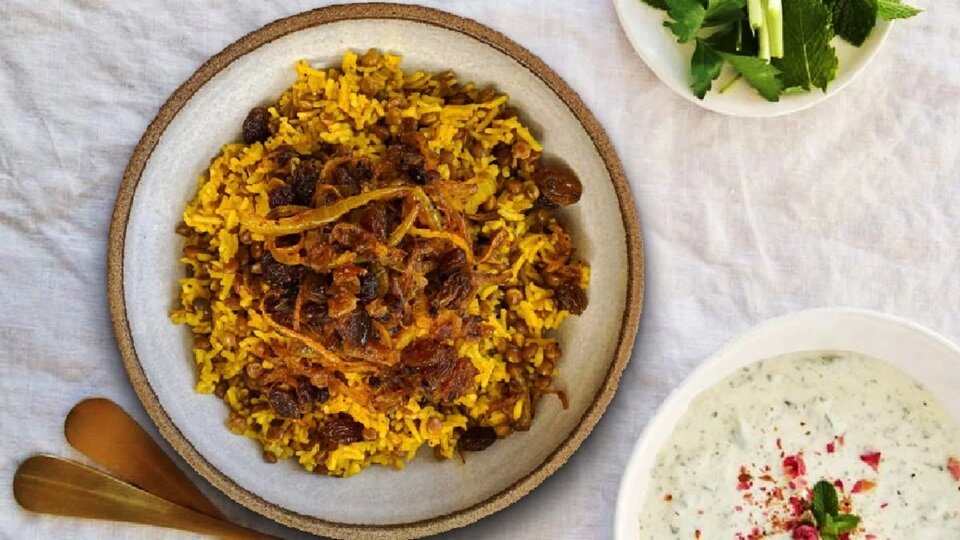چطور بدون گوشت عدس پلو بپزیم ؟ IMG_9997