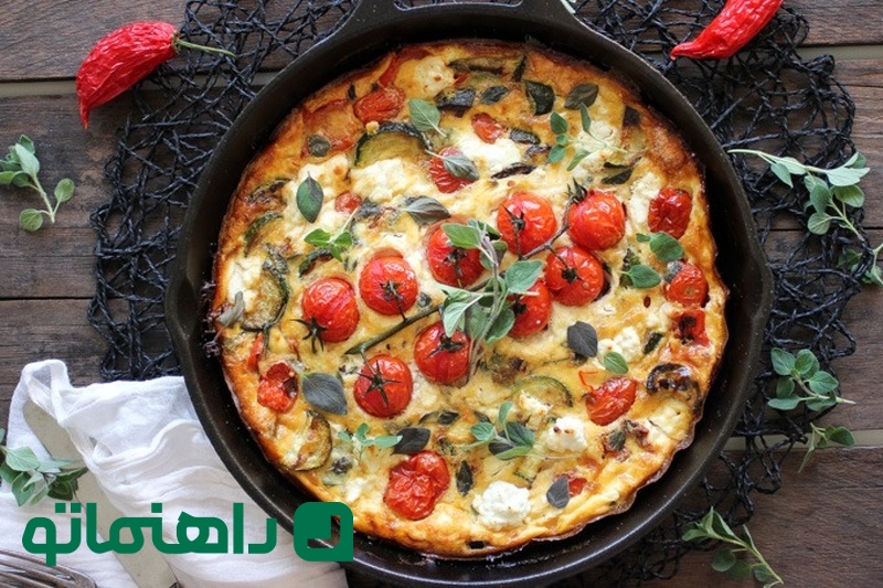 بهترین غذای سحری؛ چی بخوریم تا ضعف نکنیم؟ املت+با+سبزیجات+و+نان+سبوس_+دار