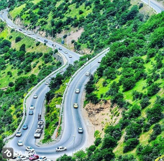 بهترین مسیر رسیدن به شمال chaloos-road