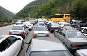 ترافیک سنگین در محورهای چالوس و هراز